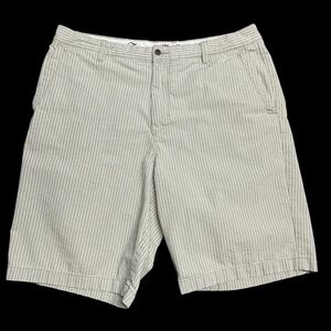 Tommy Bahama Green 36 Paradise Nation Seersucker 5 Pocket Shorts 10” Inseam EUC
